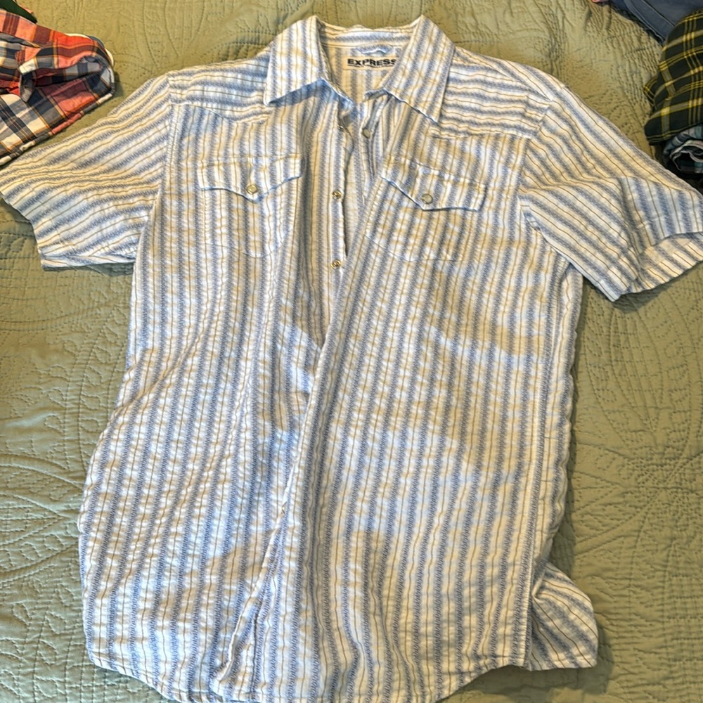 Express pearl snap shirt